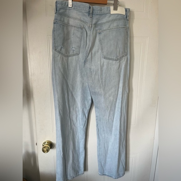 7 For All Mankind Men Light Wash Easy Straight Jeans - Picture 9 of 16